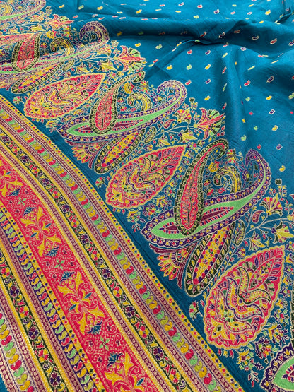 Dola Silk Jacquard With Print (Color Available) 44"Inch