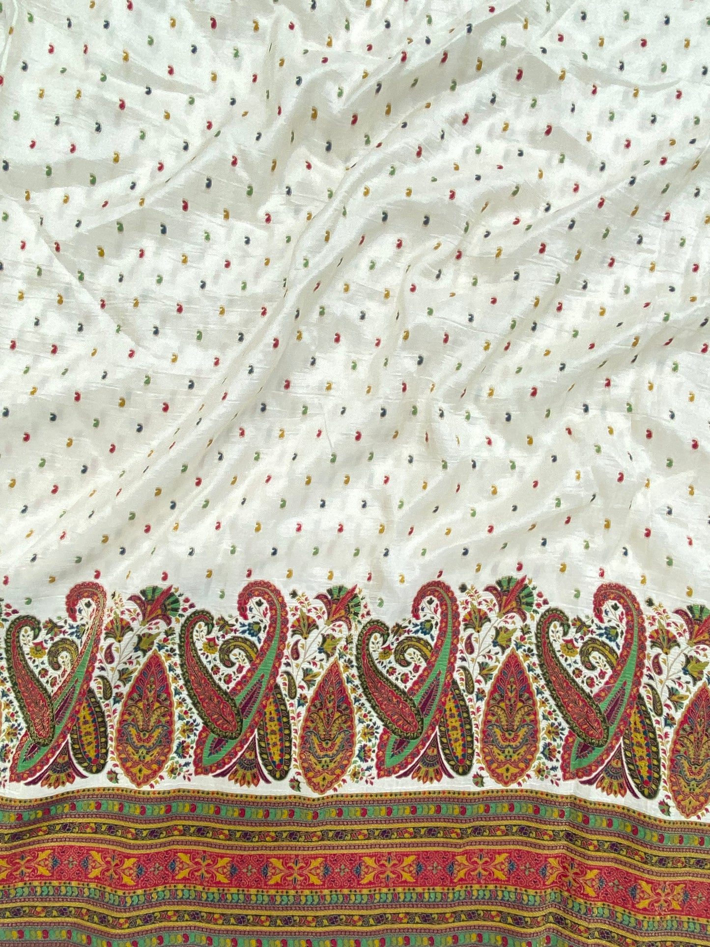 Dola Silk Jacquard With Print (Color Available) 44"Inch