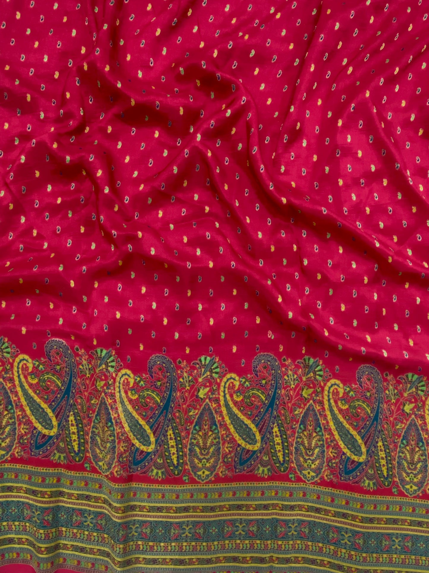Dola Silk Jacquard With Print (Color Available) 44"Inch