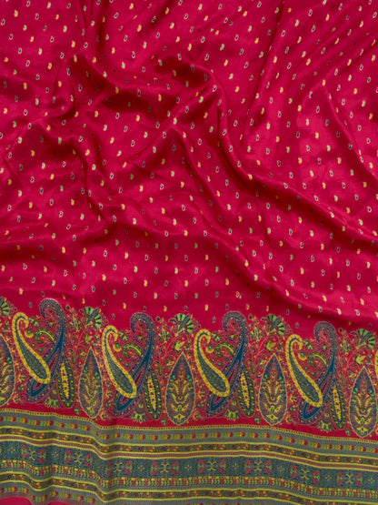 Dola Silk Jacquard With Print (Color Available) 44"Inch