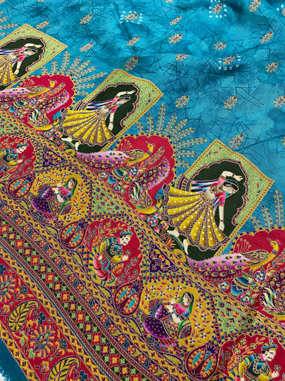 Dola Silk Jacquard With Print (Color Available) 44"Inch