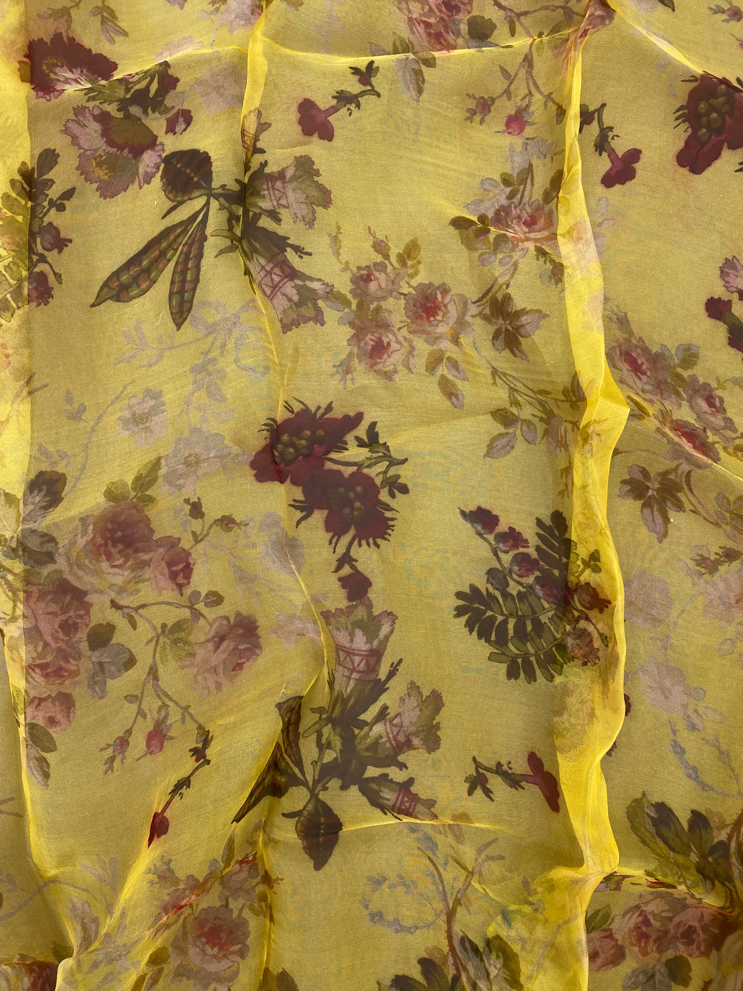 Pure Silk Organza Print