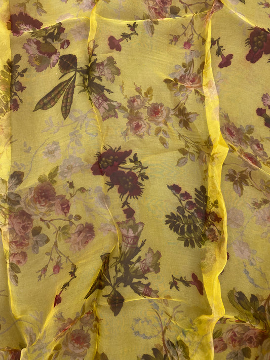 Pure Silk Organza Print