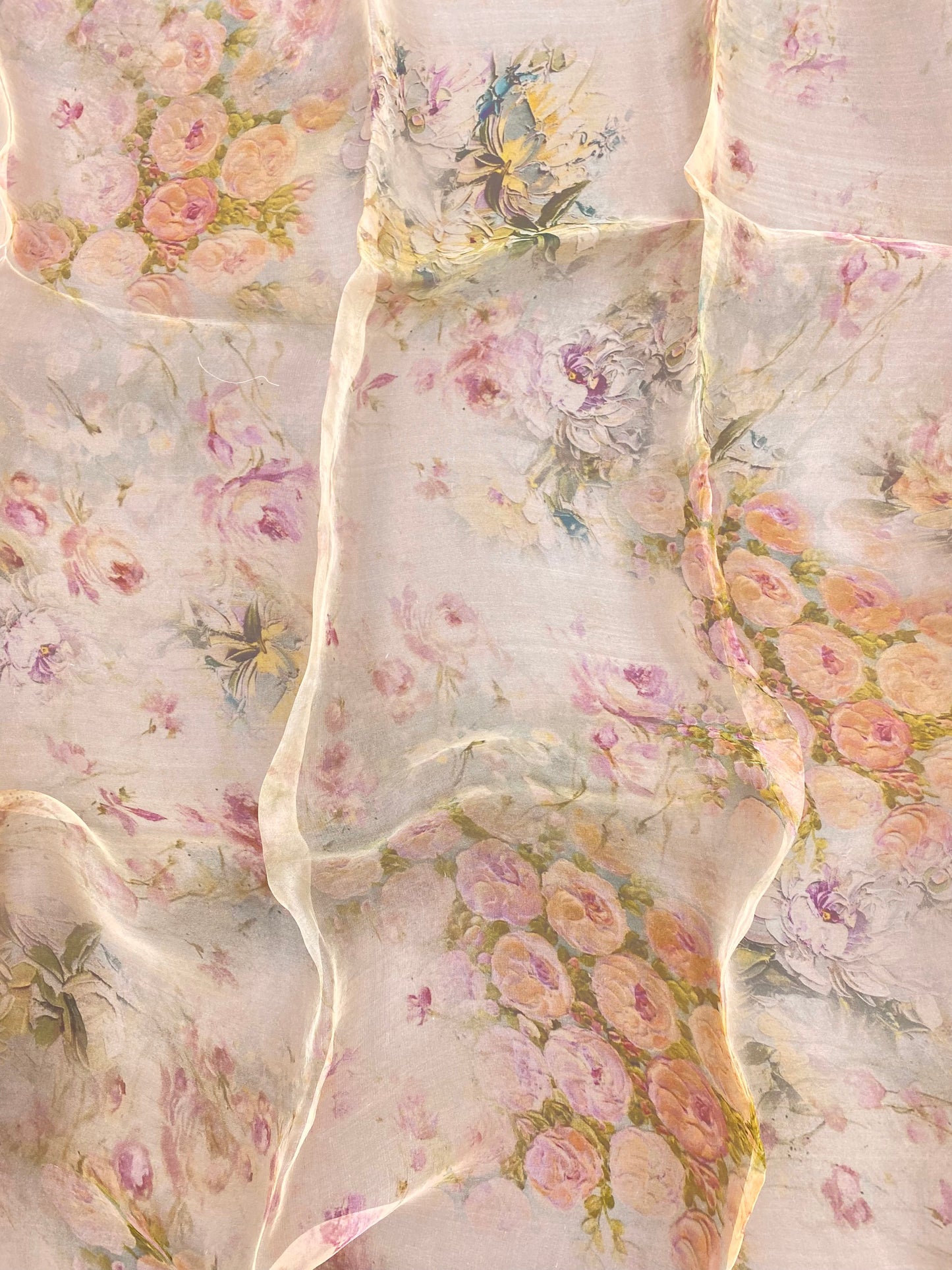 Pure Silk Organza Print