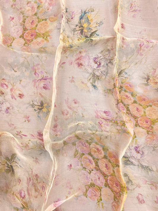 Pure Silk Organza Print