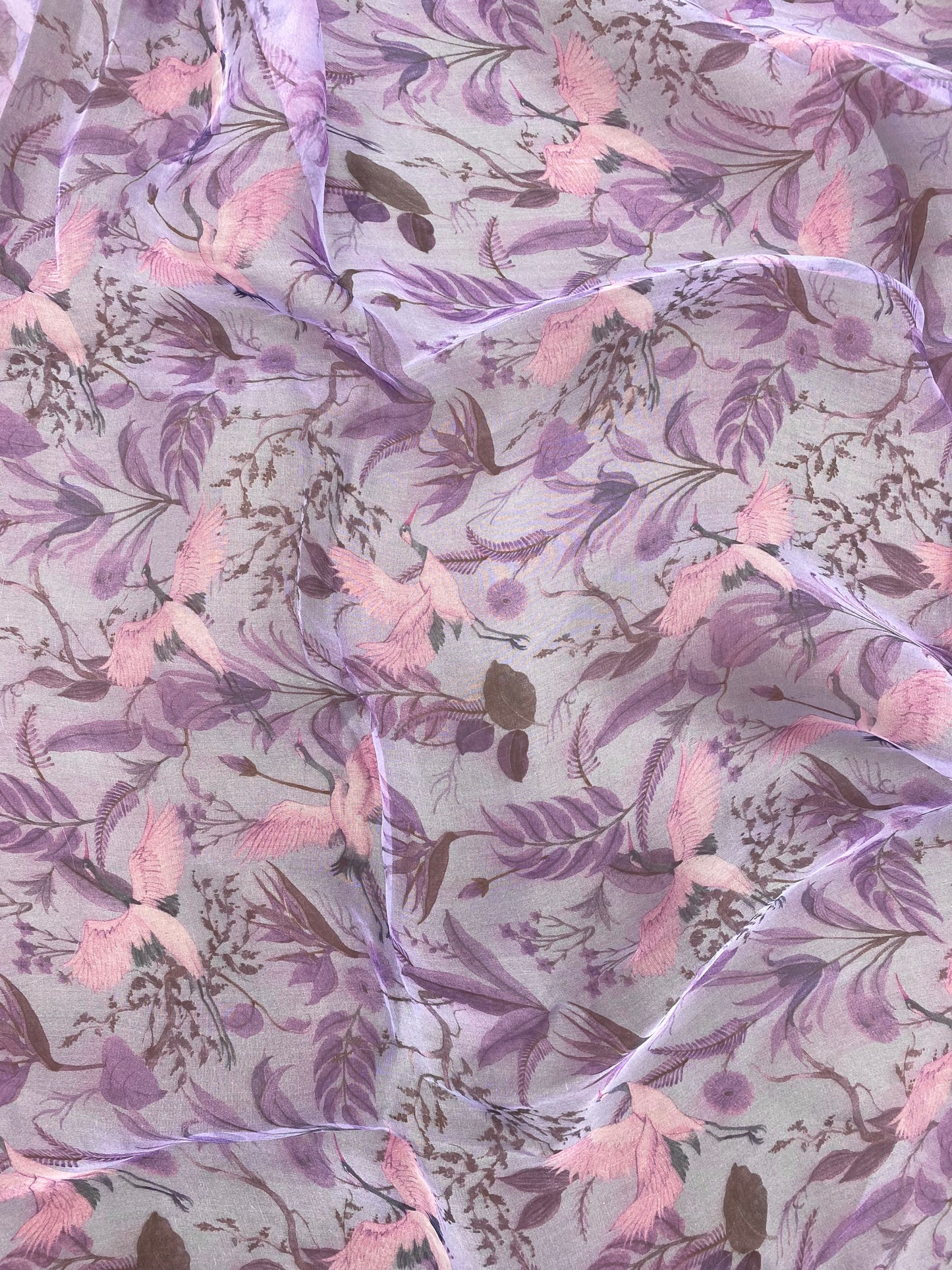 Pure Silk Organza Print