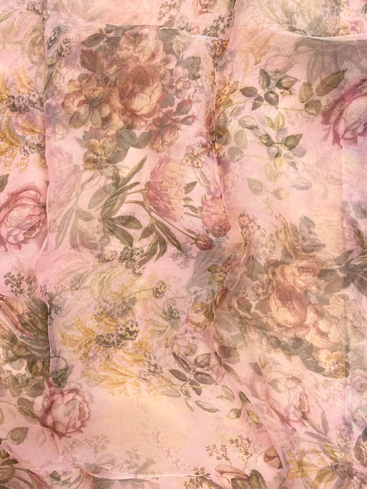 Pure Silk Organza Print