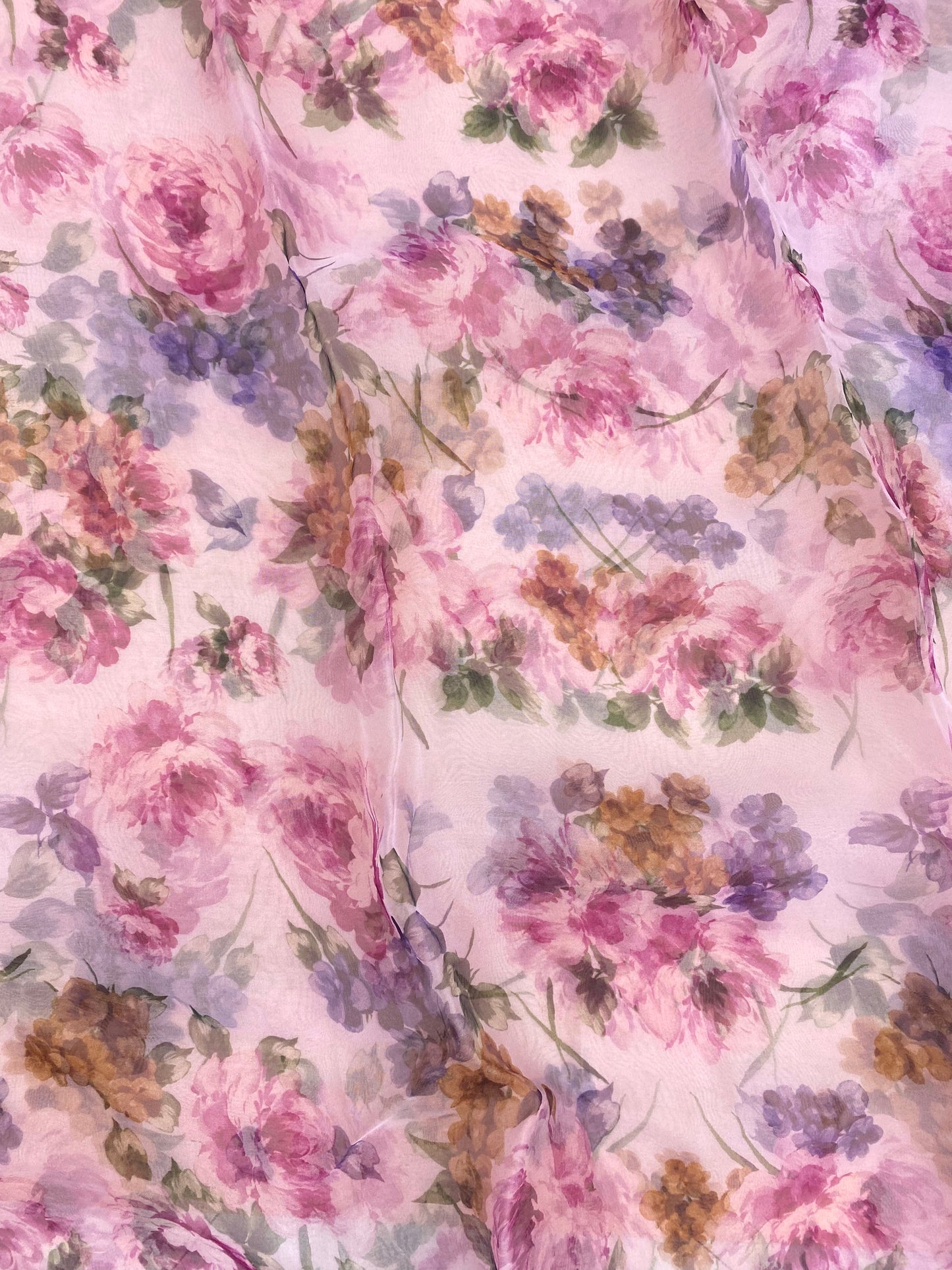 Pure Silk Organza Print