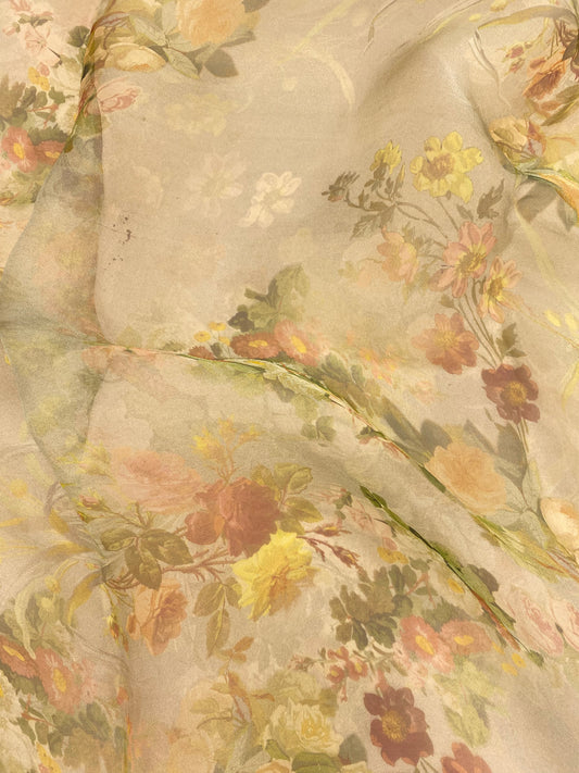 Pure Silk Organza Print