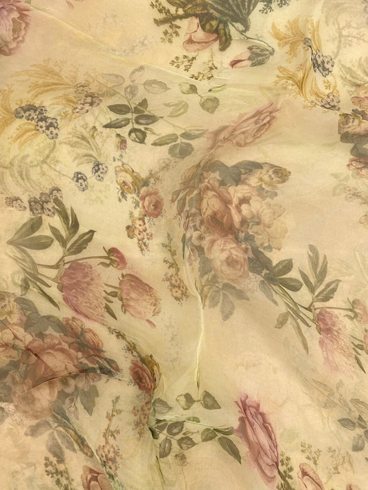 Pure Silk Organza Print