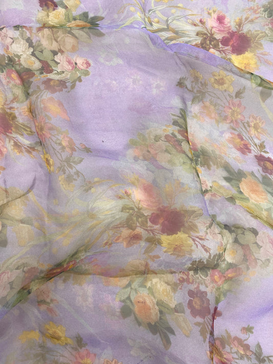 Pure Silk Organza Print
