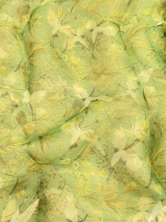 Pure Silk Organza Print