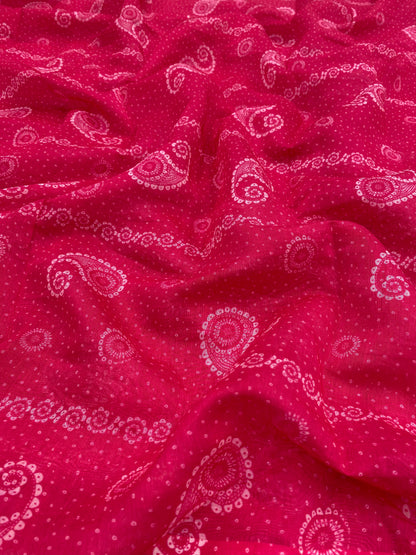 Chanderi Print(Colors Available)44'inch