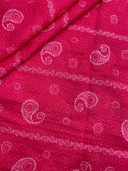 Chanderi Print(Colors Available)44'inch