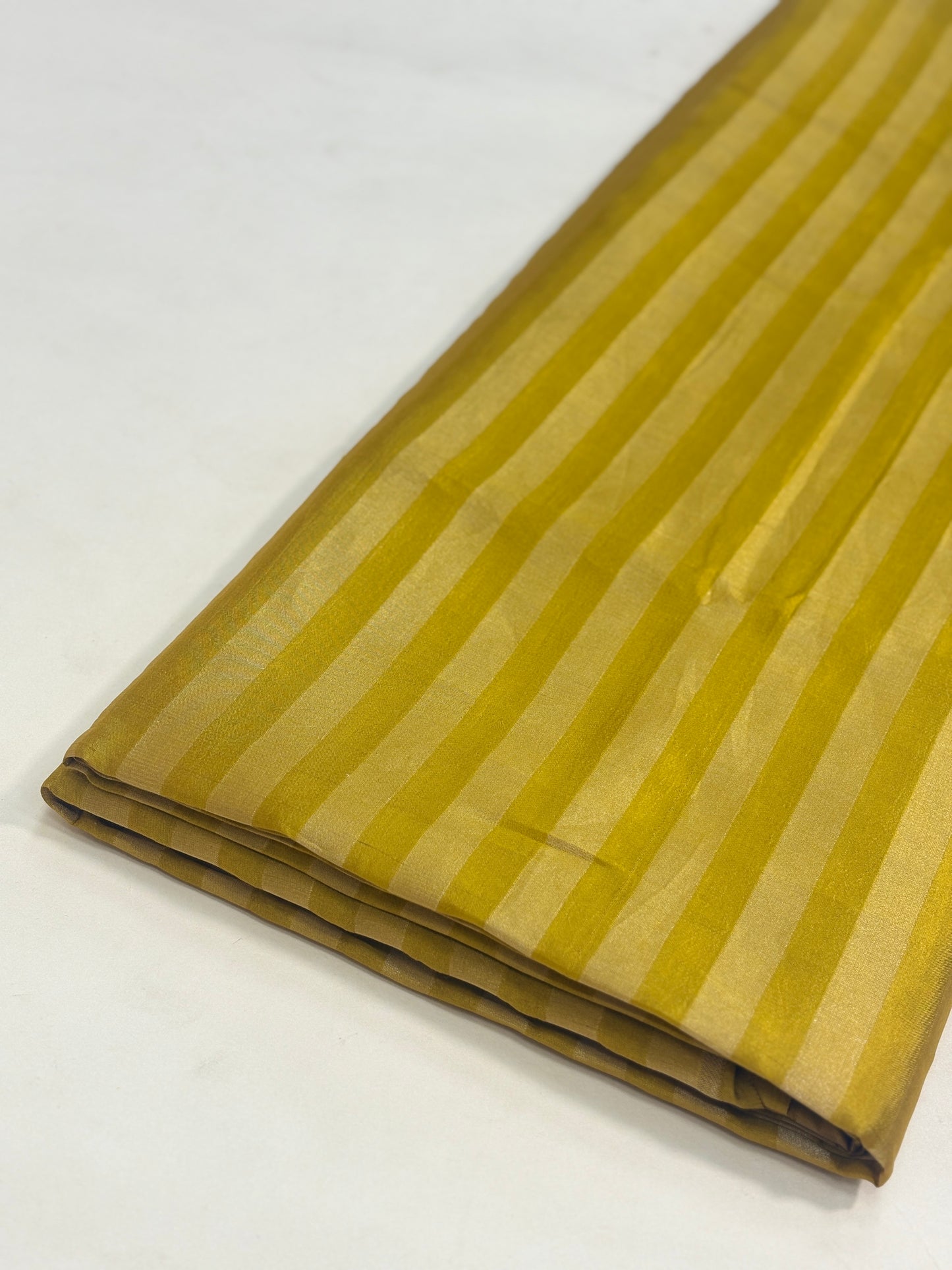 Pure Silk Dupion Zari Stripes (Color Available) 44"Inch