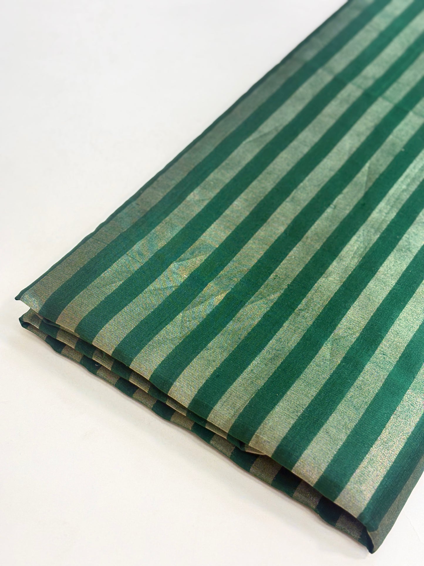 Pure Silk Dupion Zari Stripes (Color Available) 44"Inch