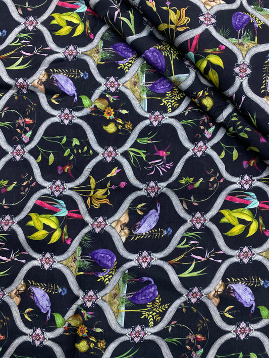 Dola Silk Patola Print (44" Inch)