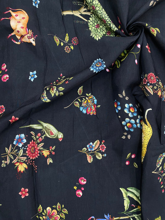 Dola Silk Patola Print (44" Inch)