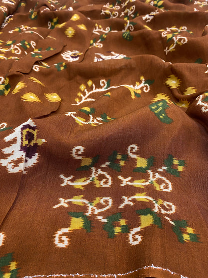 Dola Silk Patola Print (44" Inch)
