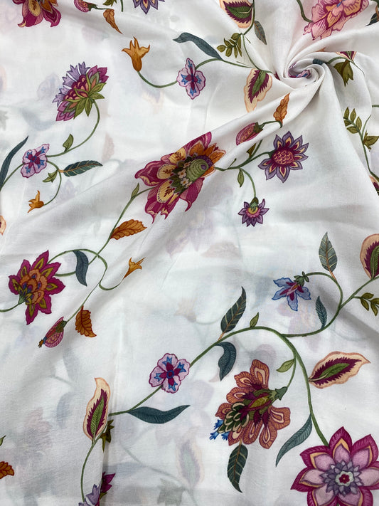 Dola Silk Patola Print  (Color Availble) (44" Inch)