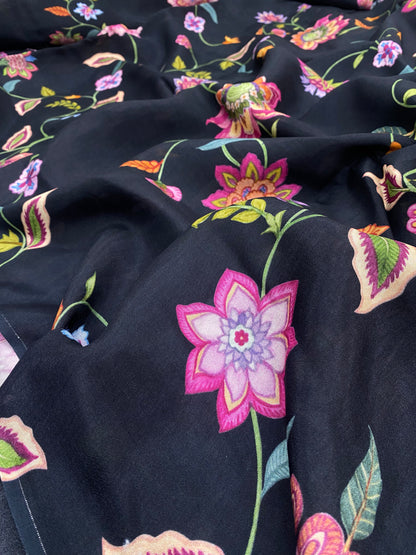 Dola Silk Patola Print  (Color Availble) (44" Inch)