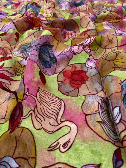 Dola Silk Patola Print (44" Inch)