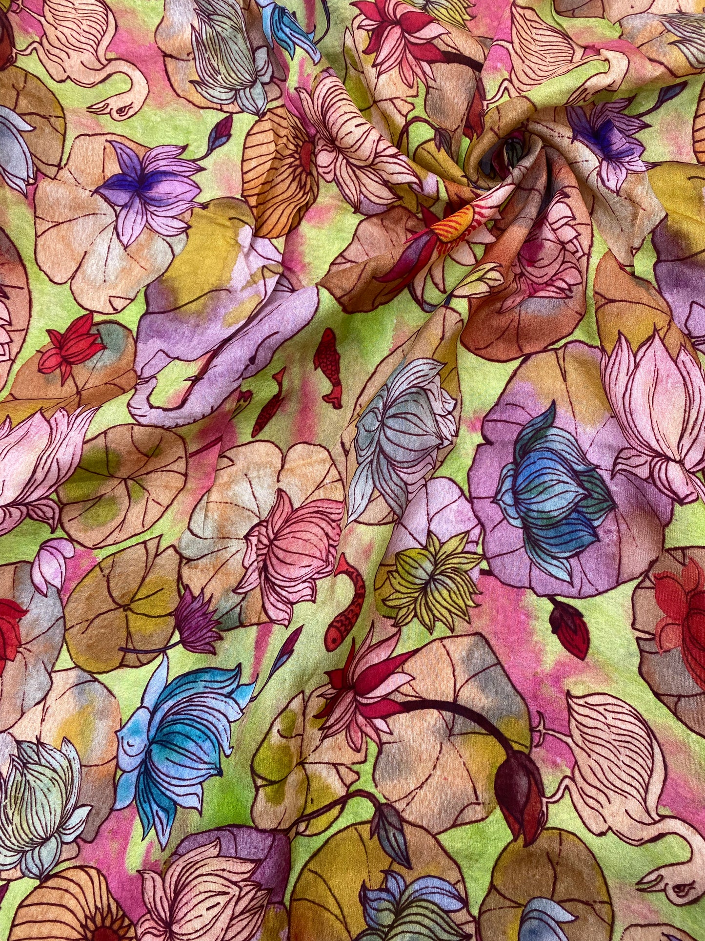 Dola Silk Patola Print (44" Inch)