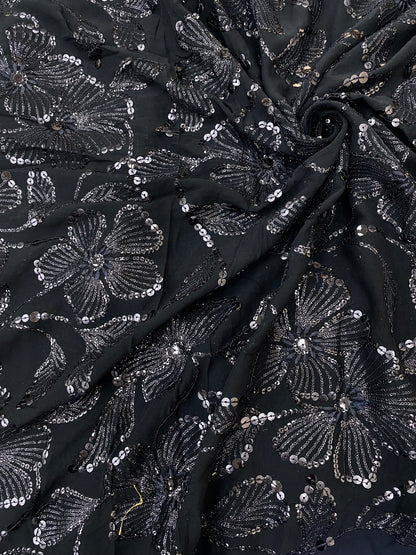 Georgette Embroidery (Color Available) 54"Inch