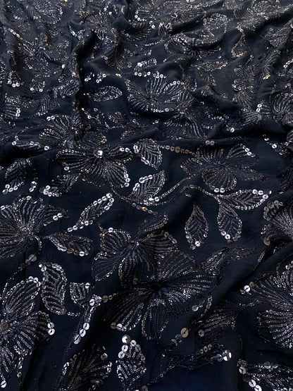 Georgette Embroidery (Color Available) 54"Inch