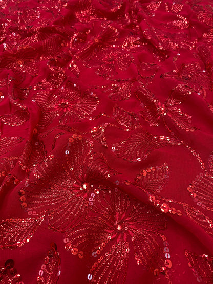 Georgette Embroidery (Color Available) 54"Inch