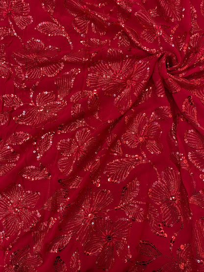 Georgette Embroidery (Color Available) 54"Inch