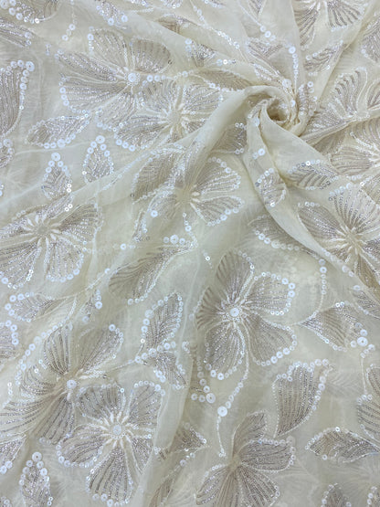 Georgette Embroidery (Color Available) 54"Inch