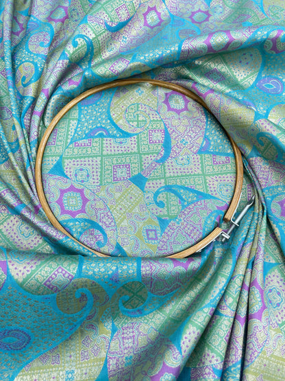 Pure Kimkhwab Weaving Fabric (colors available) 44"inch