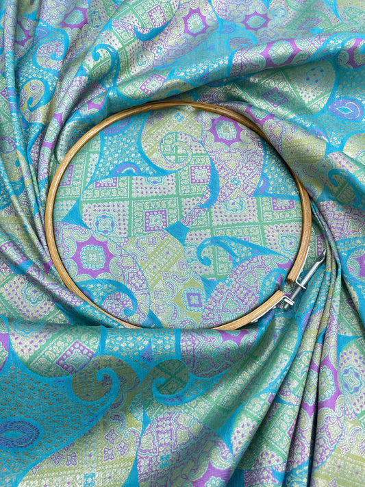 Pure Kimkhwab Weaving Fabric (colors available) 44"inch