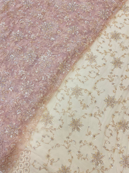 Net Handwork Embroidery (Color Available) 54"Inch