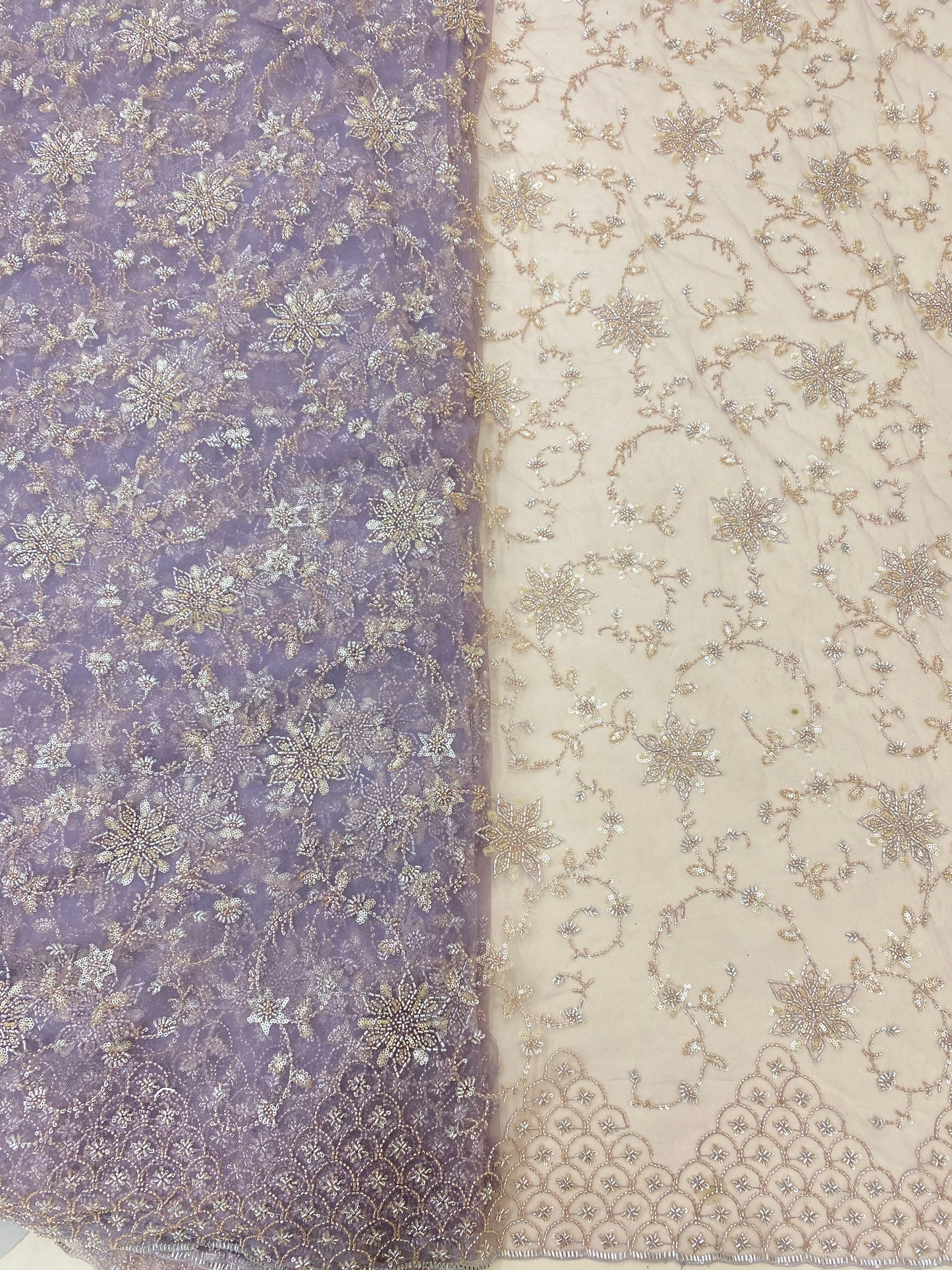 Net Handwork Embroidery (Color Available) 54"Inch