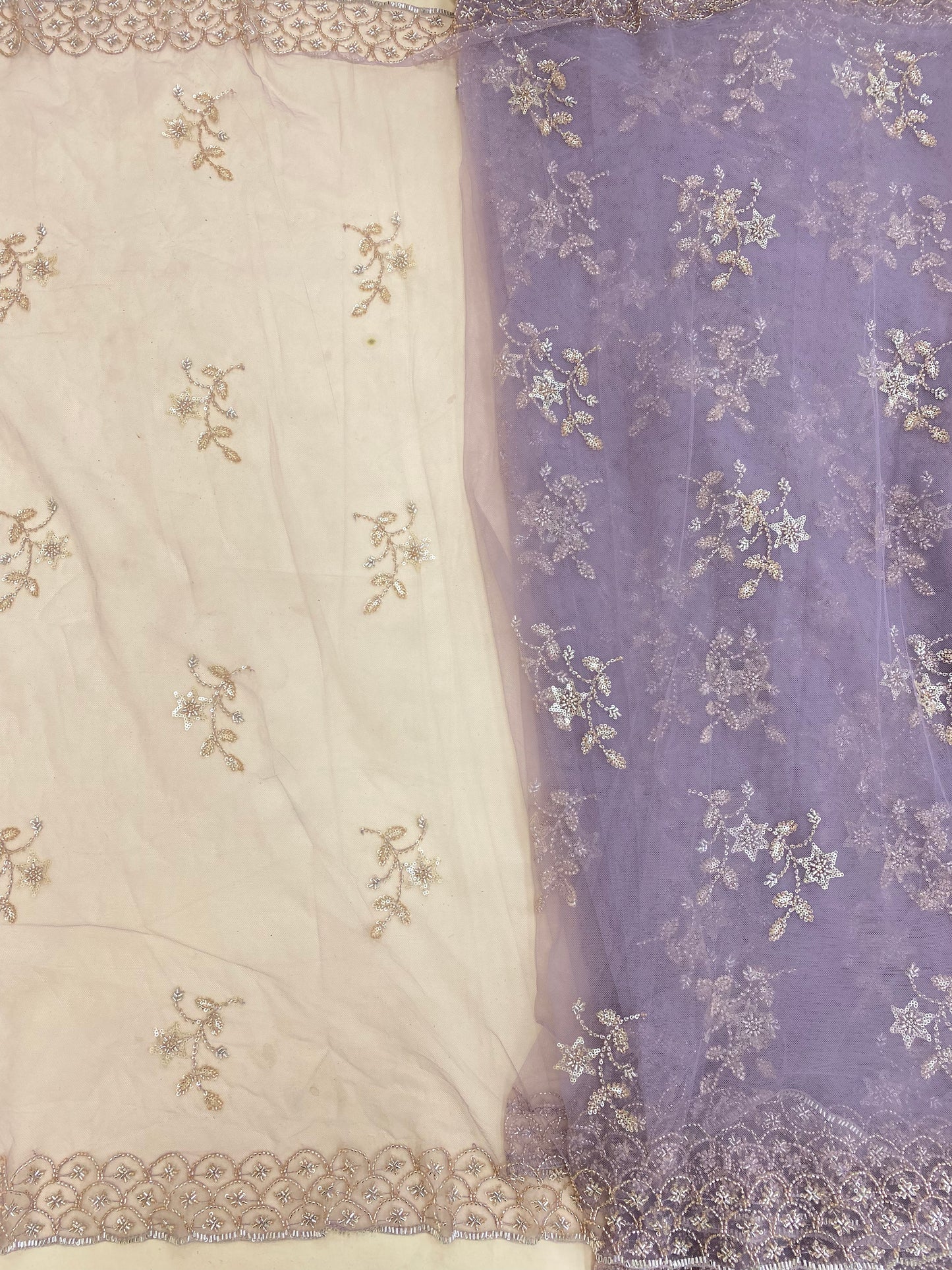 Net Handwork Embroidery Dupatta (Color Available) 54"Inch