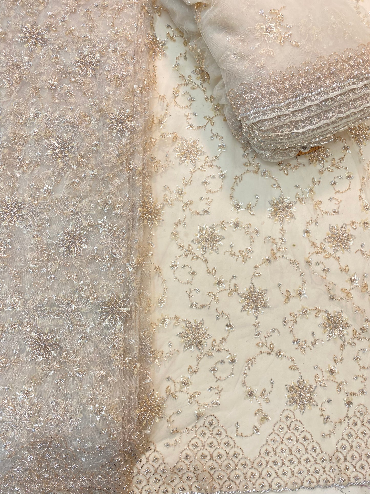 Net Handwork Embroidery With Dupatta Matching (Color Available)