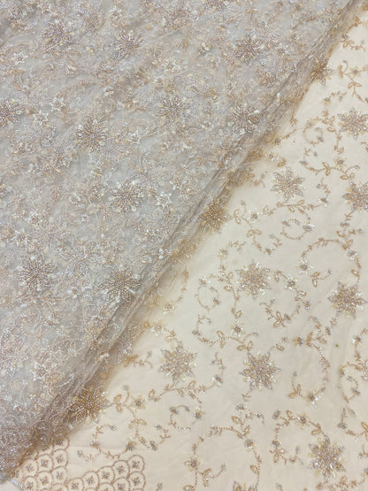 Net Handwork Embroidery (Color Available) 54"Inch