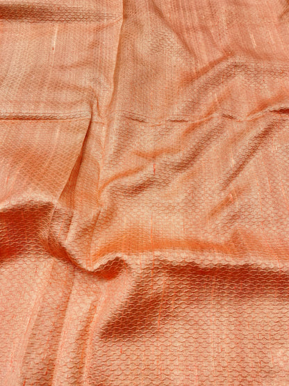 Pure raw Silk Tissue Jacquard (Color Available)