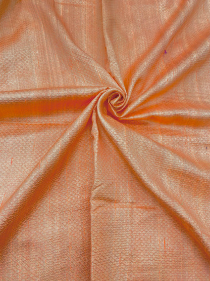 Pure raw Silk Tissue Jacquard (Color Available)