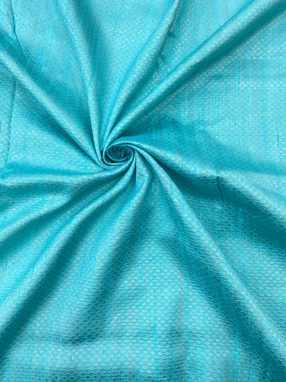 Pure raw Silk Tissue Jacquard (Color Available)