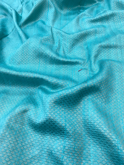 Pure raw Silk Tissue Jacquard (Color Available)