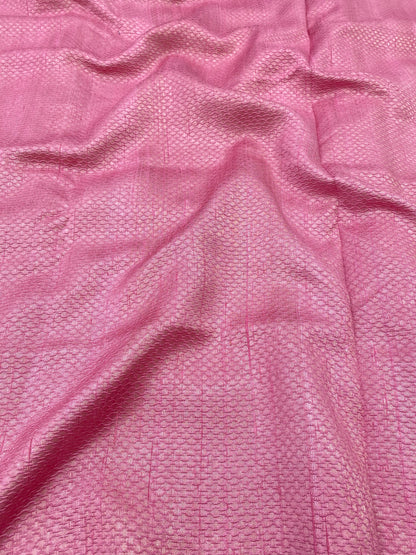 Pure raw Silk Tissue Jacquard (Color Available)