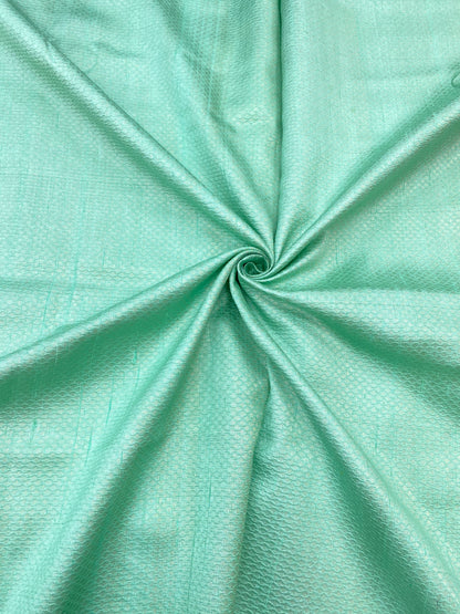 Pure raw Silk Tissue Jacquard (Color Available)