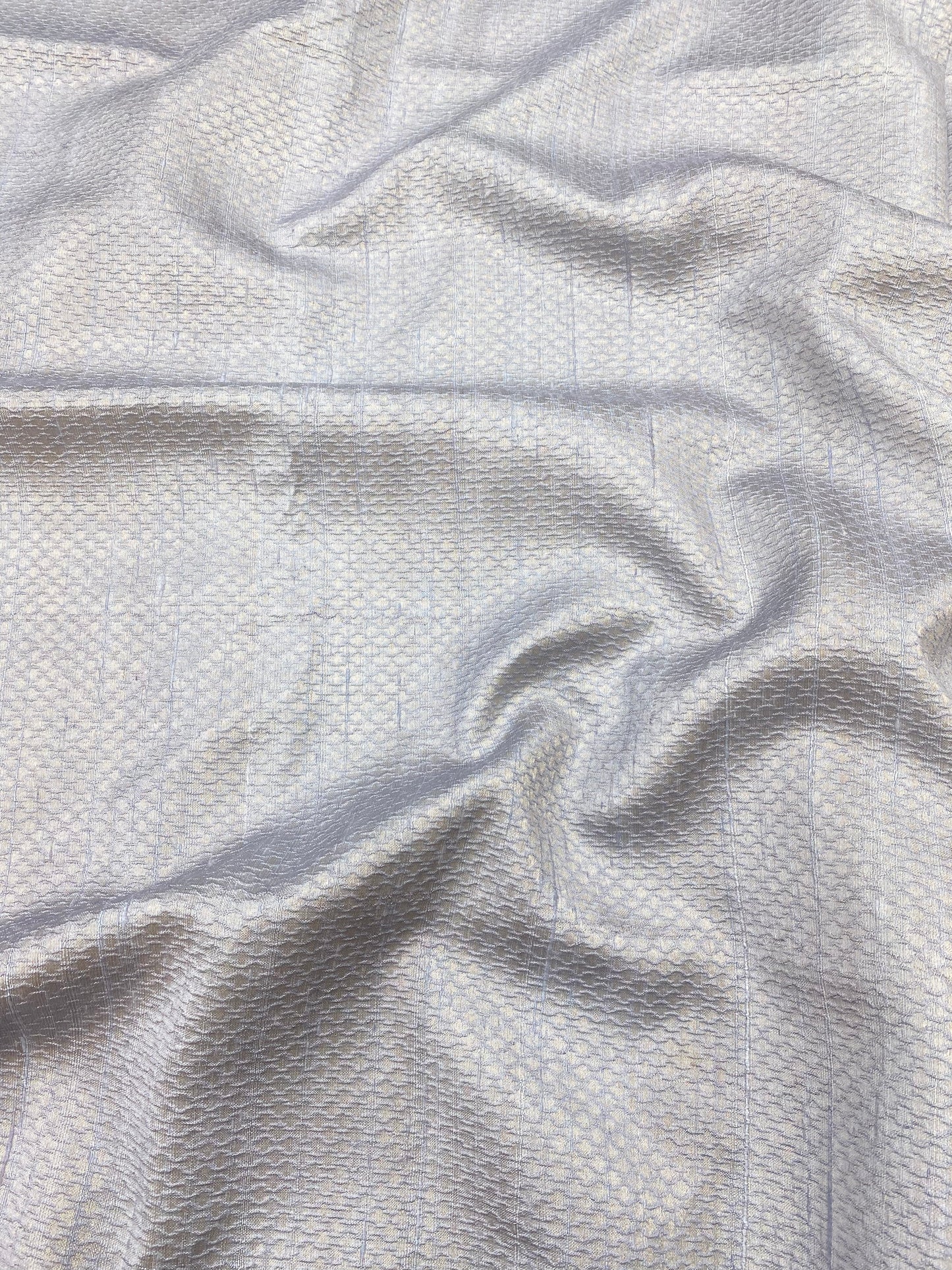 Pure raw Silk Tissue Jacquard (Color Available)