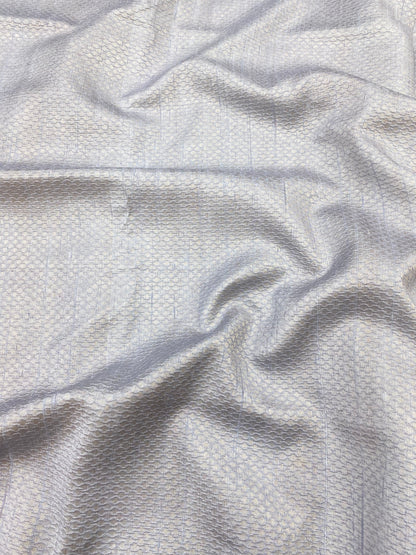 Pure raw Silk Tissue Jacquard (Color Available)