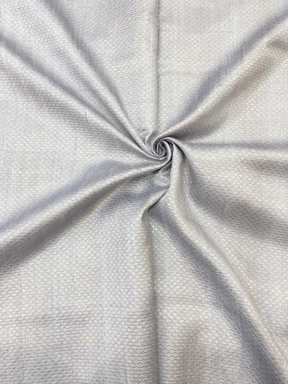 Pure raw Silk Tissue Jacquard (Color Available)