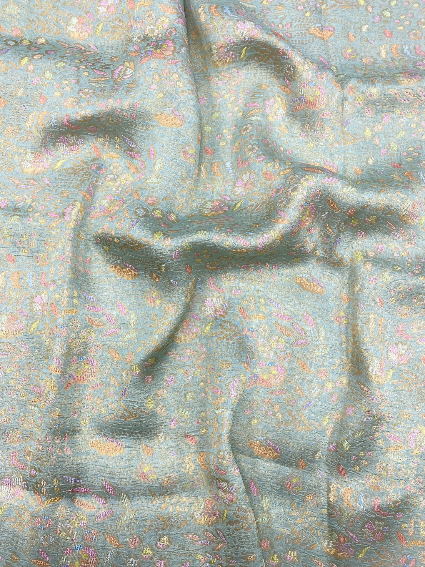 Pure Katan Silk Brocade (Color Available)