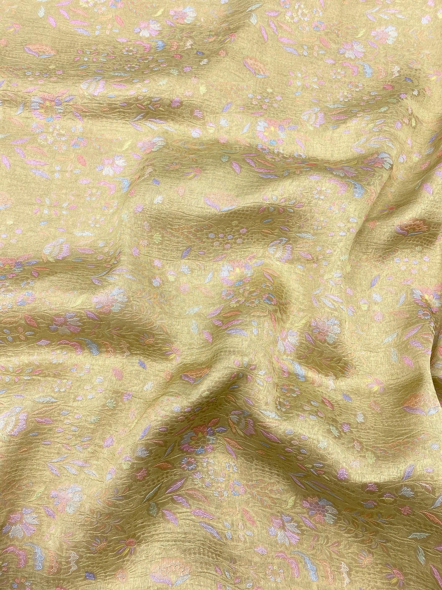 Pure Katan Silk Brocade (Color Available)